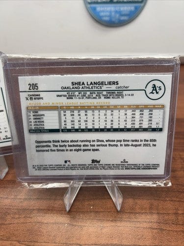 Cheap Sneaks Footwear/Sports Cards Baseball Card Shea Manglers RC 2023 Topps Chrome 24 Topps Chrome Ray Wave Refractor