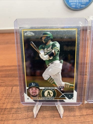 Cheap Sneaks Footwear/Sports Cards Baseball Card Shea Manglers RC 2023 Topps Chrome 24 Topps Chrome Ray Wave Refractor