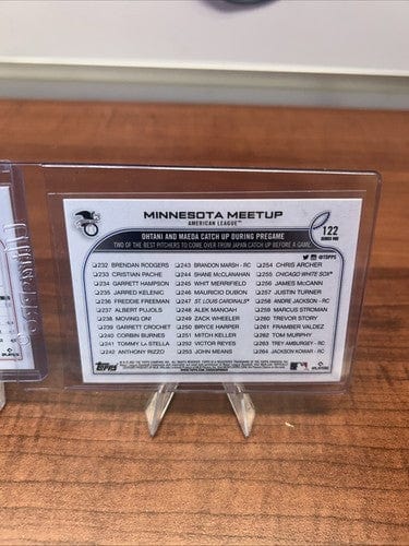 Cheap Sneaks Footwear/Sports Cards Baseball Card Shohei Ohtani 2022 Topps Series Two #660 + Bonus Card Minnesota Meetup