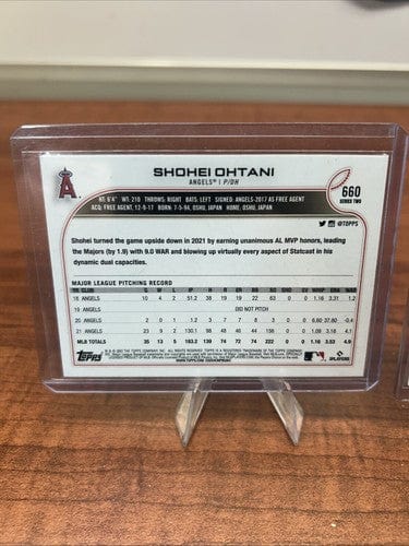 Cheap Sneaks Footwear/Sports Cards Baseball Card Shohei Ohtani 2022 Topps Series Two #660 + Bonus Card Minnesota Meetup