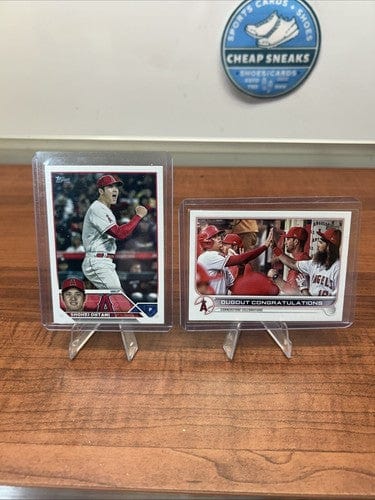 Cheap Sneaks Footwear/Sports Cards Baseball Card Shohei Ohtani 2023 Topps Baseball Series One #17 + Bonus Card Dugout C