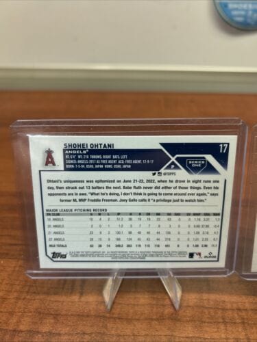 Cheap Sneaks Footwear/Sports Cards Baseball Card Shohei Ohtani 2023 Topps Baseball Series One #17 + Bonus Card Dugout C