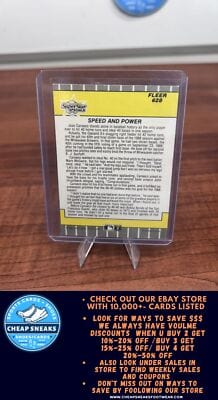 Cheap Sneaks Footwear/Sports Cards Baseball Card Speed and Power (Jose Canseco) 1989 Fleer #628 Oakland Athletics