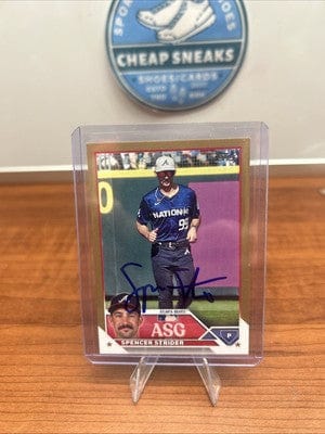 Cheap Sneaks Footwear/Sports Cards Baseball Card Spencer Strider 2023 Topps Gold Autograph All Star Game Atlanta Brave