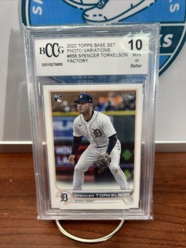 Cheap Sneaks Footwear/Sports Cards Baseball Card SPENCER TORKELSON 2022 Topps Base Set Photo Variation #658 RC BCCG 10