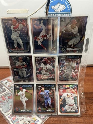 Cheap Sneaks Footwear/Sports Cards Baseball Card St Louis Cardinals 36 Card Lot 2023-2024 Topps Chrome 2023/2024 Bowman