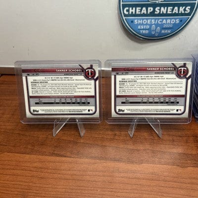 Cheap Sneaks Footwear/Sports Cards Baseball Card Tanner Schobel Lot (2) 2023 Bowman 1st Chrome Draft Minesota Twins BD
