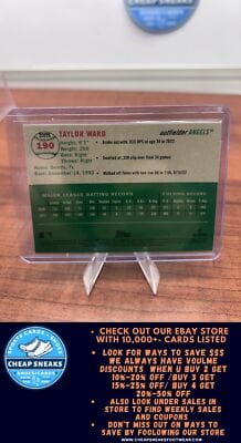 Cheap Sneaks Footwear/Sports Cards Baseball Card Taylor Ward SN 2023 Topps Chrome Platinum Anniversary Topps Refractor