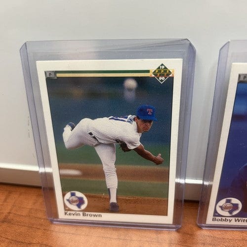 Cheap Sneaks Footwear/Sports Cards Baseball Card Texas Rangers Lot(4)1990 Upper Deck Pitchers Nolan Ryan,K.Brown,B.Witt