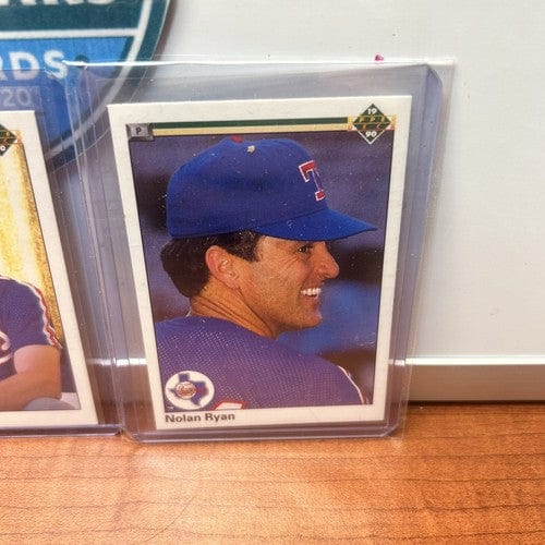 Cheap Sneaks Footwear/Sports Cards Baseball Card Texas Rangers Lot(4)1990 Upper Deck Pitchers Nolan Ryan,K.Brown,B.Witt