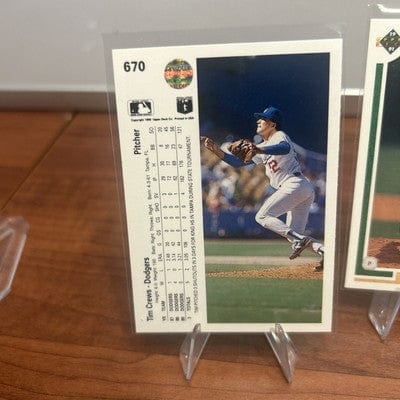 Cheap Sneaks Footwear/Sports Cards Baseball Card Tim Crews 1990 Upper Deck #670 91 Upper Deck Los Angeles Dodgers Baseb