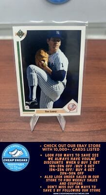 Cheap Sneaks Footwear/Sports Cards Baseball Card Tim Leary 1991 Upper Deck #693 New York Yankees