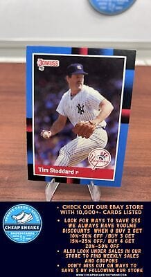 Cheap Sneaks Footwear/Sports Cards Baseball Card Tim Stoddard 1988 Donruss #497 New York Yankees