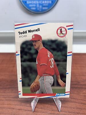 Cheap Sneaks Footwear/Sports Cards Baseball Card Todd Worrell 1988 Fleer Glossy #50 St. Louis Cardinals