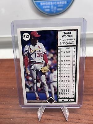 Cheap Sneaks Footwear/Sports Cards Baseball Card Todd Worrell 1989 Upper Deck #512 St. Louis Cardinals
