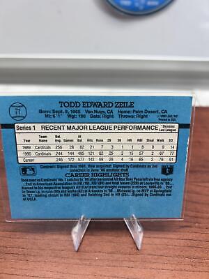 Cheap Sneaks Footwear/Sports Cards Baseball Card Todd Zeile 1991 Donruss #71a St. Louis Cardinals