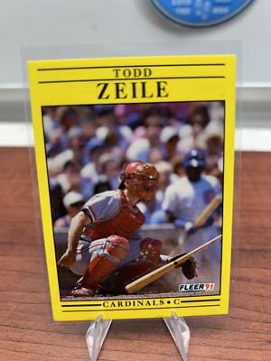 Cheap Sneaks Footwear/Sports Cards Baseball Card Todd Zeile 1991 Fleer #654a St. Louis Cardinals