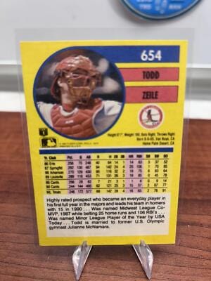Cheap Sneaks Footwear/Sports Cards Baseball Card Todd Zeile 1991 Fleer #654a St. Louis Cardinals