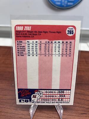 Cheap Sneaks Footwear/Sports Cards Baseball Card Todd Zeile RC 1990 Fleer #265b St. Louis Cardinals