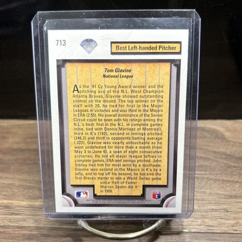 Cheap Sneaks Footwear/Sports Cards Baseball Card Tom Glavine 1992 Upper Deck #713 Atlanta Braves BASEBALL
