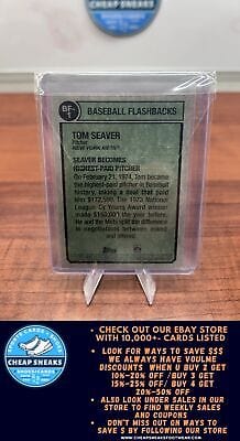 Cheap Sneaks Footwear/Sports Cards Baseball Card Tom Seaver 2023 Topps Heritage Baseball Flashbacks #BF-1 New York Mets