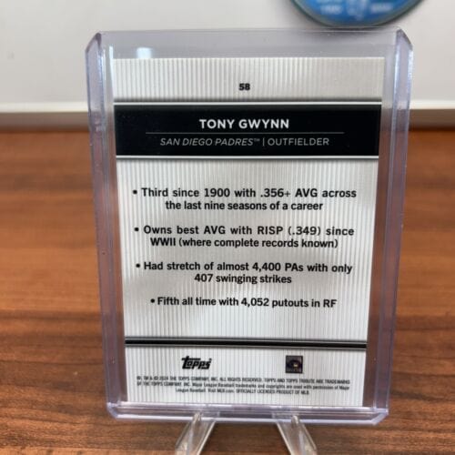 Cheap Sneaks Footwear/Sports Cards Baseball Card Tony Gwynn (HOF) 2024 Topps Tribute #58 San Diego Padres