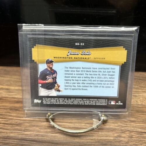 Cheap Sneaks Footwear/Sports Cards Baseball Card Topps 2022 Update - Juan Soto - Black Gold Insert - #BG-25 - Nationals