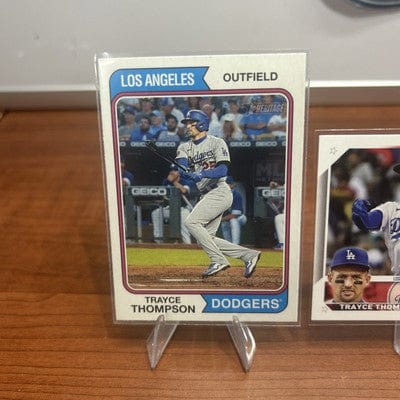 Cheap Sneaks Footwear/Sports Cards Baseball Card Trayce Thompson 2023 Topps Heritage #186 Los Angeles Dodgers
