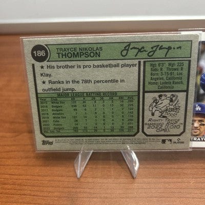 Cheap Sneaks Footwear/Sports Cards Baseball Card Trayce Thompson 2023 Topps Heritage #186 Los Angeles Dodgers