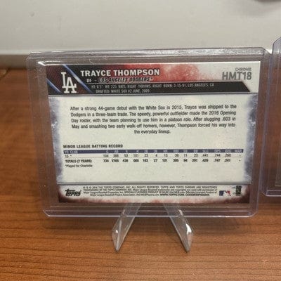 Cheap Sneaks Footwear/Sports Cards Baseball Card Trayce Thompson (RC) 2016 Topps Chrome Update Speckle Refractor #HMT18