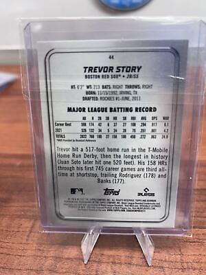Cheap Sneaks Footwear/Sports Cards Baseball Card Trevor Story 2022 Bowman Platinum Ice Foilboard #44 Boston Red Sox