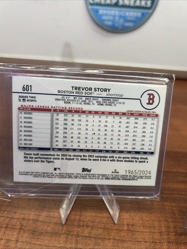 Cheap Sneaks Footwear/Sports Cards Baseball Card Trevor Story 2024 Topps Series 2 Gold Border Parallel /2024-Red Sox #6