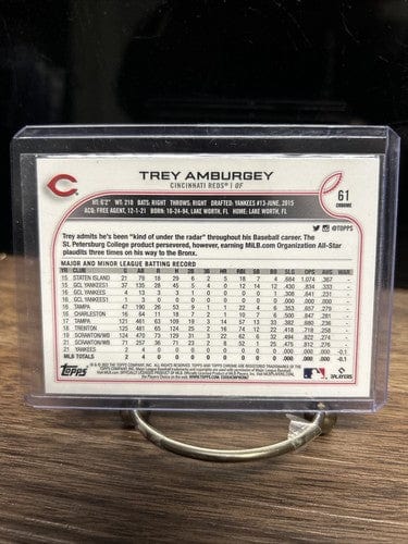 Cheap Sneaks Footwear/Sports Cards Baseball Card Trey Amburgey 2022 Topps Chrome Cincinnati Reds Rookie Baseball Card #