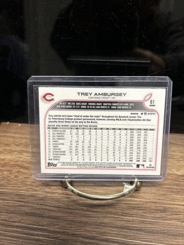 Cheap Sneaks Footwear/Sports Cards Baseball Card Trey Amburgey 2022 Topps Chrome Silver Refractor Cincinnati Reds Rooki