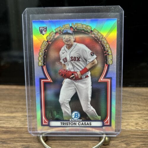 Cheap Sneaks Footwear/Sports Cards Baseball Card Triston Casas (RC) 2023 Bowman Chrome Baseball ROY Favorites ROYF-14