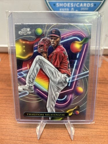 Cheap Sneaks Footwear/Sports Cards Baseball Card Triston McKenzie 2023 Topps Cosmic Chrome Baseball # 123 Cleveland Gua