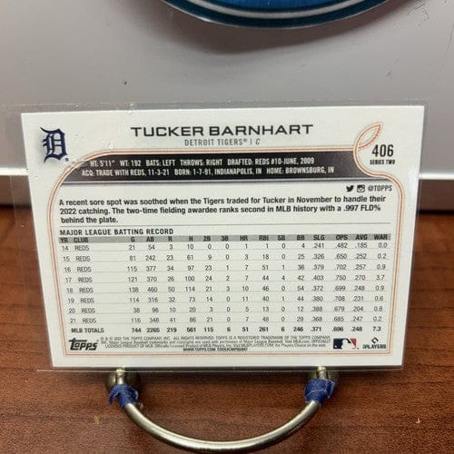 Cheap Sneaks Footwear/Sports Cards Baseball Card Tucker Barnhart 2022 Topps Baseball Card 406 Detroit Tigers