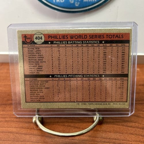 Cheap Sneaks Footwear/Sports Cards Baseball Card Tug McGraw 1981 Topps "PHILADELPHIA PHILLIES WIN FIRST WORLD SERIES" C