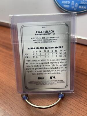 Cheap Sneaks Footwear/Sports Cards Baseball Card Tyler Black 2022 Bowman Platinum Ice Foilboard #TOP-71 Brewers