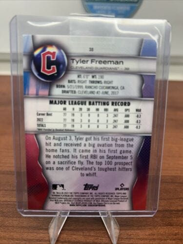 Cheap Sneaks Footwear/Sports Cards Baseball Card Tyler Freeman (RC) 2023 Bowman Platinum Cleveland Guardians Rookie Ca