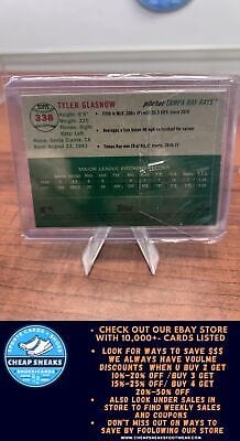 Cheap Sneaks Footwear/Sports Cards Baseball Card Tyler Glasnow 2023 Topps Chrome Platinum Anniversary #338 Tampa Bay Ra