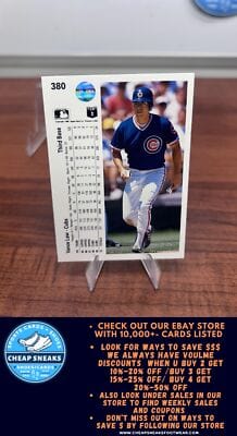 Cheap Sneaks Footwear/Sports Cards Baseball Card Vance Law 1990 Upper Deck #380 Chicago Cubs