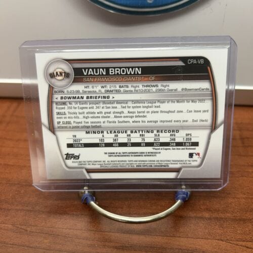 Cheap Sneaks Footwear/Sports Cards Baseball Card Vaun Brown 2023 Bowman Chrome Prospects 1st Auto #CPA-VB Giants