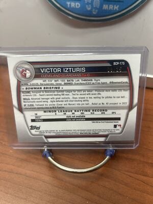 Cheap Sneaks Footwear/Sports Cards Baseball Card Victor Izturis 2023 Bowman Chrome Orange Refractor #BCP-175 Guardians