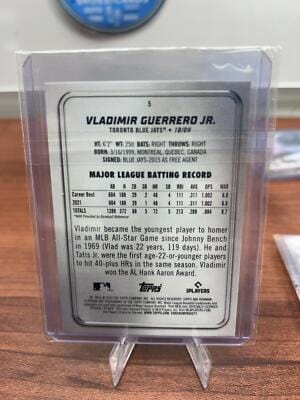 Cheap Sneaks Footwear/Sports Cards Baseball Card Vladimir Guerrero Jr. 2022 Bowman Platinum #5 Toronto Blue Jays