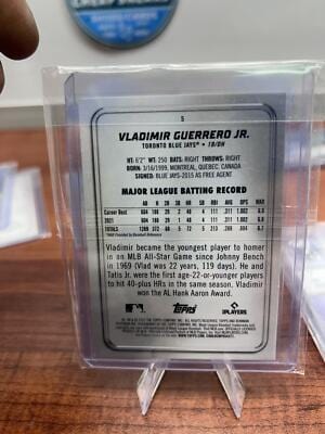 Cheap Sneaks Footwear/Sports Cards Baseball Card Vladimir Guerrero Jr. 2022 Bowman Platinum Ice Foilboard #5 Toronto Bl