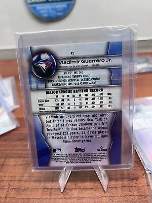 Cheap Sneaks Footwear/Sports Cards Baseball Card Vladimir Guerrero Jr. 2023 Bowman Platinum Ice Foil #75 Toronto Blue J