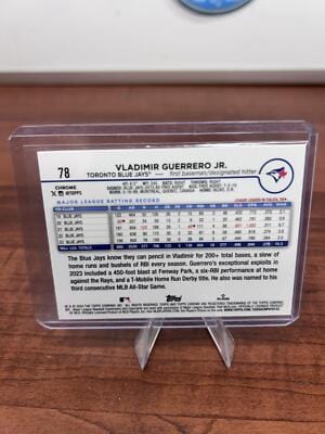 Cheap Sneaks Footwear/Sports Cards Baseball Card Vladimir Guerrero Jr. 2024 Topps Chrome Logofractor Edition #78 Blue J