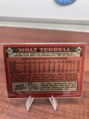 Cheap Sneaks Footwear/Sports Cards Baseball Card Walt Terrell 1986 Topps #461 Detroit Tigers
