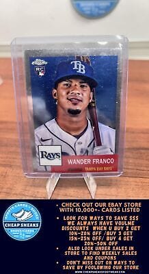 Cheap Sneaks Footwear/Sports Cards Baseball Card Wander Franco RC 2022 Topps Chrome Platinum Anniversary #35 Tampa Bay